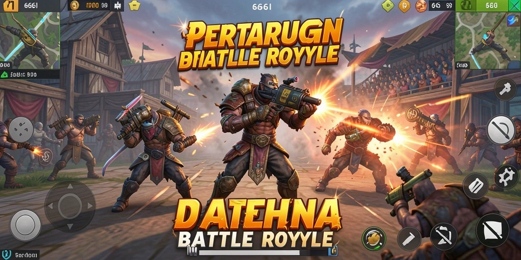 Gameplay Battle Royale yang seru dan menegangkan dari 666I.