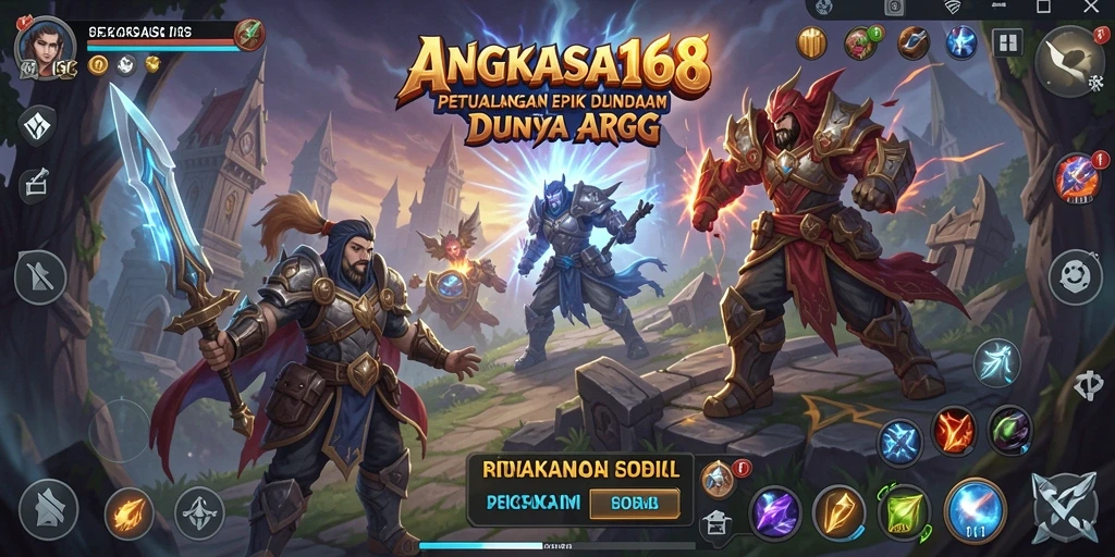 Screenshot gameplay ARPG yang menegangkan di ANGKASA168.