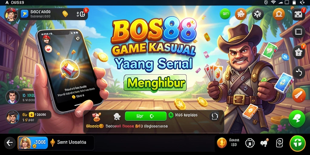 Tangkapan layar utama BOS88 menampilkan keseruan gameplay yang kasual.