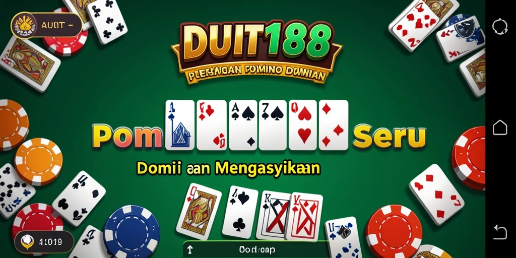 Tampilan gameplay menegangkan dari permainan Domino DUIT188.