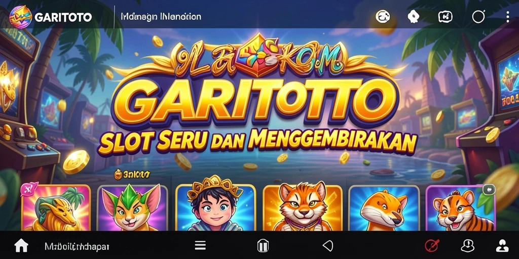 Tampilan gameplay utama GARITOTO yang seru dan menarik.