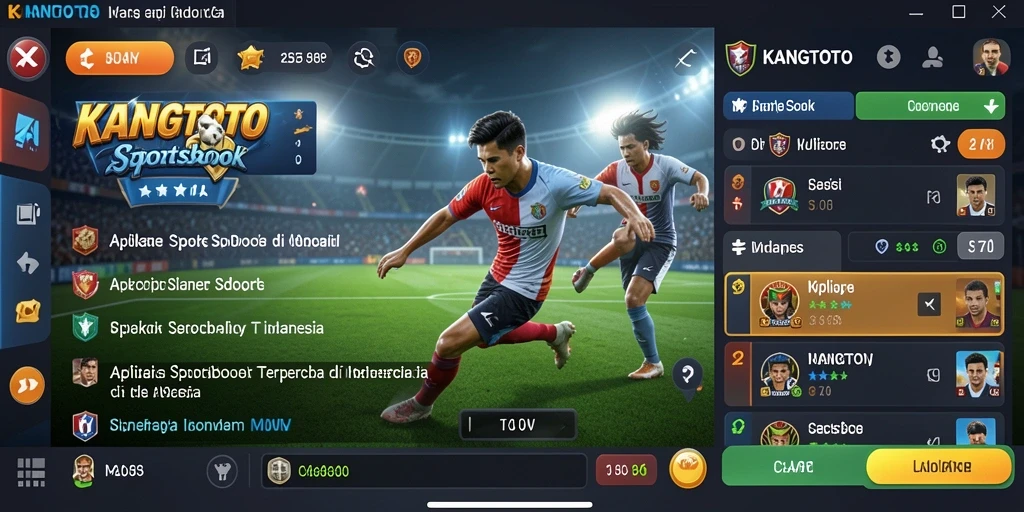Tampilan gameplay Sportsbook KANGTOTO yang menarik dan interaktif.