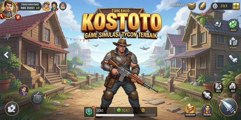 Tampilan gameplay KOSTOTO yang seru dan menantang.