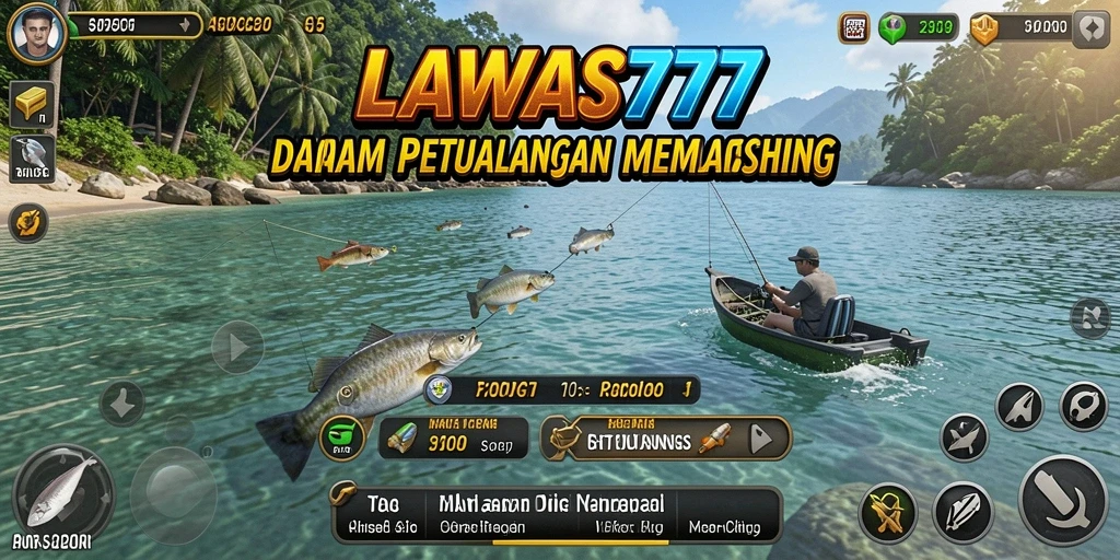 Gameplay LAWAS777 yang seru dan menegangkan saat memancing.
