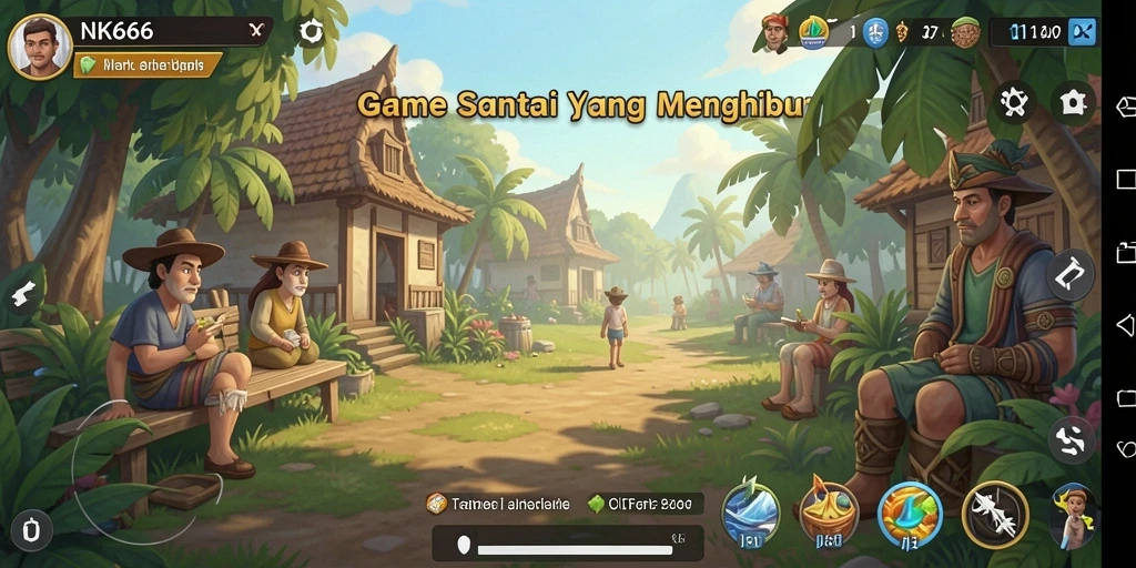 Tampilan gameplay NK666 yang menarik dan penuh warna.