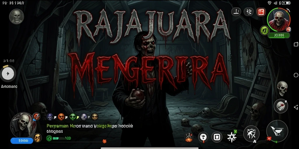 Tangkapan layar RAJAJUARA menampilkan suasana mencekam dalam gameplay horor.
