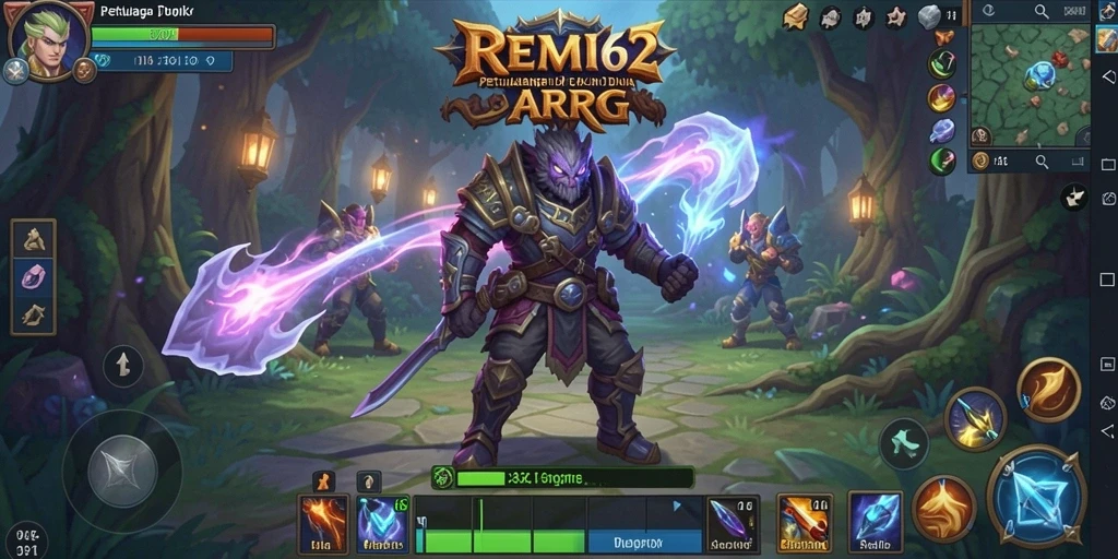 Tampilan gameplay REMI62 yang seru dan penuh aksi di dunia ARPG.
